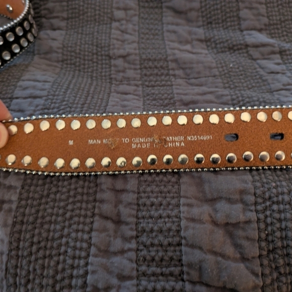 Blazin Roxx Black and Silver Studded Belt main image 9